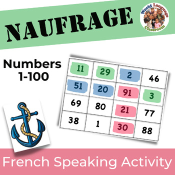 french numbers 1 100 activity naufrage by world language