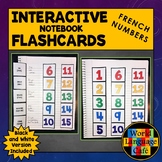 FRENCH NUMBERS 1-100 INTERACTIVE NOTEBOOK FLASHCARDS ⭐ 1-1
