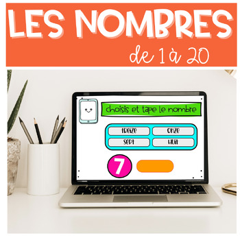 Preview of French Numbers 1-20 | Les nombres de 1 à 20 | Digital Resource