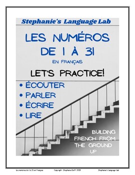 Preview of French Numbers 1-31 / Les numéros 1-31 en français