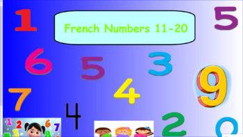 Preview of French Numbers 11-20 SMART Notebook