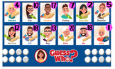 French Numbers Guess Who Game