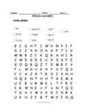French Numbers PUZZLES & WORKSHEETS | Crossword, Matching,