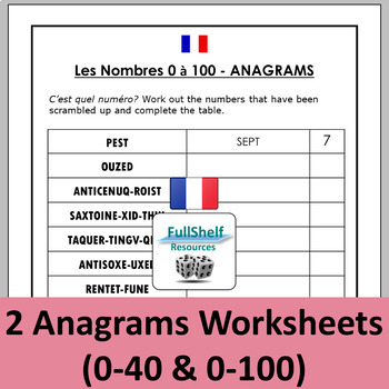 french numbers worksheets by fullshelf resources tpt