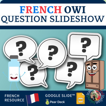 Preview of French OWI Personnage Collaboratif guiding questions Google Slides™ /PearDeck™ 