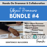 French | EDITABLE Object Pronouns Bundle Sentence Builders