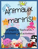 FRENCH Ocean Animals Activity Package - en français!!! - 89 pages