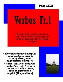 Preview of French One Verbs