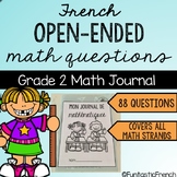 French Open Ended questions Math Journal