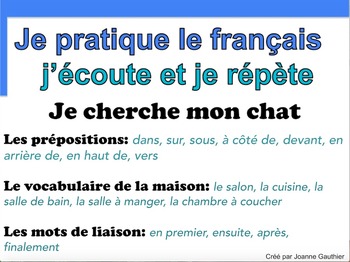 Preview of French Oral Practice-Une pratique orale: les prépositions de lieu