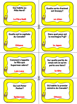 French: Oral games - Trivialités! by Madamenix | TpT
