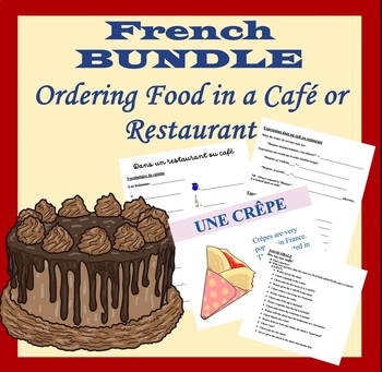 Preview of French: Ordering Food at a Café or Restaurant BUNDLE