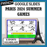 French Paris 2024 Summer Olympics Google Slides Vocabulary