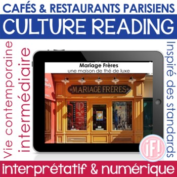 Preview of French Paris Food Unique Cafe Restaurant Shop Tea Salon Comprehensible Input