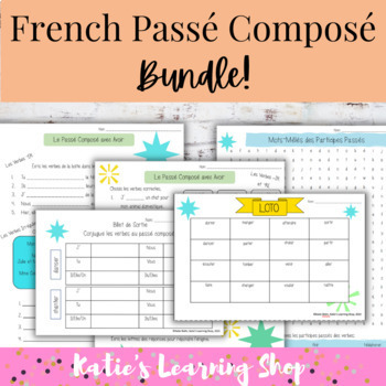 Preview of French Passé Composé Bundle