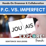 French - Passé Composé vs. Imparfait - hands-on activity EDITABLE