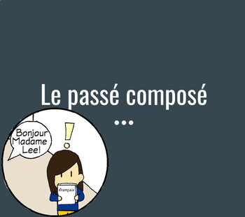 Preview of French Passé composé avec Avoir et Être (Intro Slides & Reference Sheet)