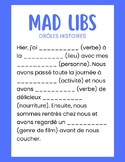 French Passé Composé Mad Libs
