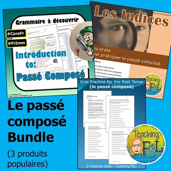 Preview of Passé Composé - French Past Tense Grammar Bundle