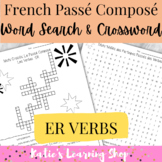 French Passé Composé Word Search and Crossword: ER Verbs