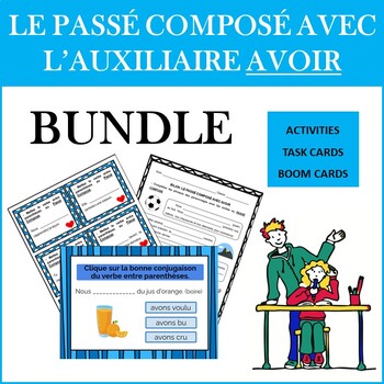 Preview of French Passé Composé with AVOIR BUNDLE: Regular and Irregular Verbs