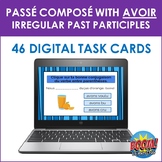 French Passé Composé with AVOIR - Irregular Verbs BOOM CARDS