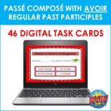 French Passé Composé with AVOIR BOOM CARDS - Regular Verbs