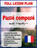 French Passé Composé with Avoir + Past Participles Lesson 