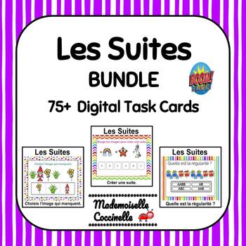 Preview of French Patterning BOOM cards - 3 games! / Les Suites / Les Régularités