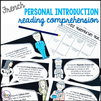 Preview of French Personal Introductions Reading Comprehension