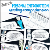 French Personal Introductions Reading Comprehension