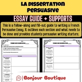 French Persuasive Essay Writing Outline || Guide pour la d