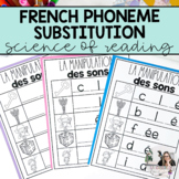 French Phoneme Substitution Worksheets Simple Sounds | Fre