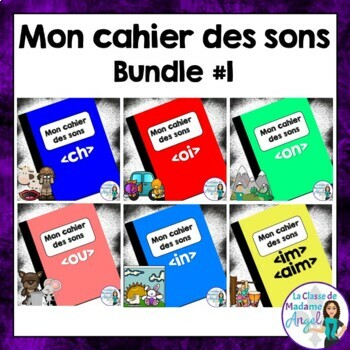 Preview of French Phonics Activities Bundle #1:  Mon cahier des sons