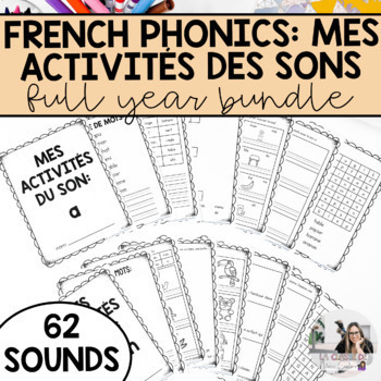 Preview of French Phonics Activities for Teaching Phonemic Awareness | Full Year Bundle
