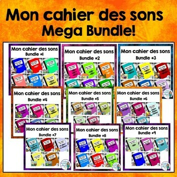 Preview of French Phonics Activities: Mon cahier des sons MEGA BUNDLE