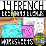 French Phonics Blends Worksheets-Activities and Assessment