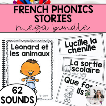 Preview of French Phonics Books for Teaching Blending & Decoding Skills | All French Sounds