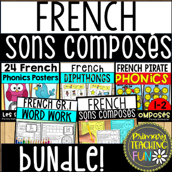 Preview of French Phonics Bundle, Mots composés, mots fréquents, vocabulaire et accents!