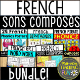 French Phonics Bundle, Mots composés, mots fréquents, voca