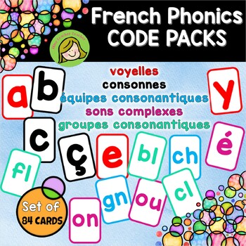Preview of French Phonics Code Pack Cards