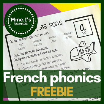 Preview of French Phonics | Le son a | NO PREP | Digital & Printable | FREEBIE