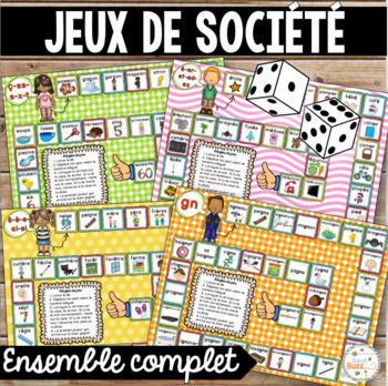 Preview of French Phonics & Sounds Board Games - Les sons - Jeux de société 