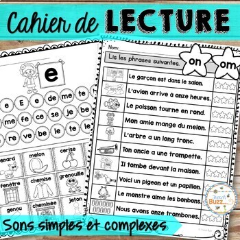 Preview of French Phonics & Sounds - Les sons - Cahier de lecture