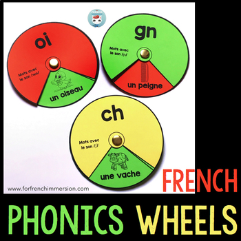 Preview of French Phonics Wheels | La conscience phonologique | Les sons français