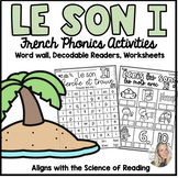 LE SON I| Les voyelles| French Phonics Worksheets | SOR