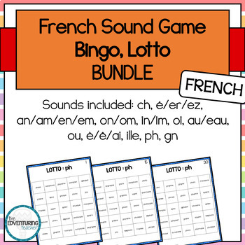 Preview of French Phonics and Sound Game - Bingo, Loto BUNDLE
