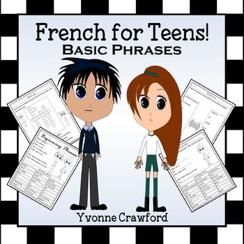 Preview of French Phrases | Les Phrases en Français | Morning Work French | Greetings