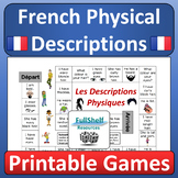French Physical Descriptions Fun Games Activities Les Desc