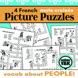 French Picture Crossword Puzzles about People or Mots Croisés